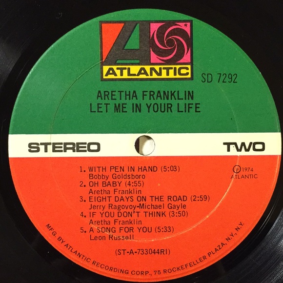 Aretha Franklin - “Let Me In Your Life” Vinyl LP - Picture 5 of 5